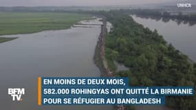 Ces images aériennes montrent l'exode massif des Rohingyas