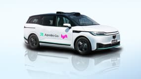 Une illustration du potentiel futur taxi autonome qui sera proposé par Lyft, en partenariat avec le géant chinois Baidu.