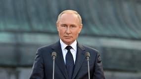 Le président russe Vladimir Poutine à Novgorod le 21 septembre 2022.