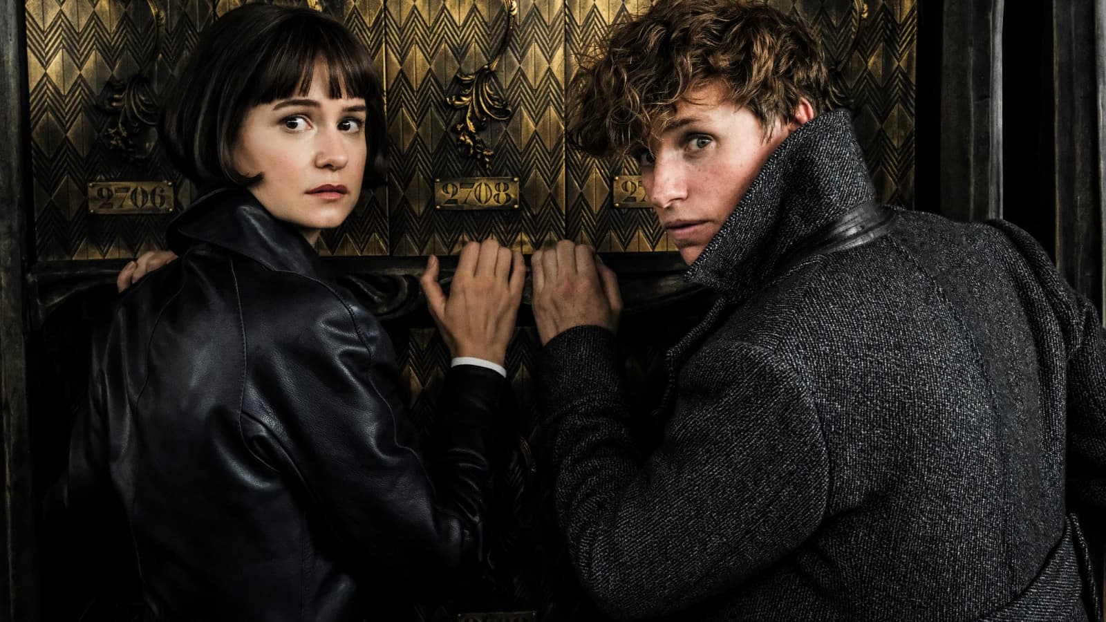 Katherine Waterston et Eddie Redmayne, les deux stars des "Animaux fantastiques 2: Les crimes de Grindelwald"