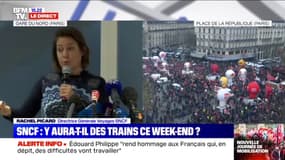 La SNCF assure qu'il y aura "entre 50 et 60% des TGV qui vont circuler" ce week-end