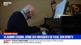 "Ma chambre de torture": compositeur de musiques de films à succès, Vladimir Cosma ouvre les portes de son appartement et lieu de travail à BMFTV
