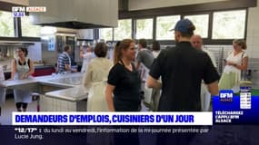 Illkirch-Graffenstaden: plusieurs demandeurs d'emplois s'essaient aux métiers de la restauration