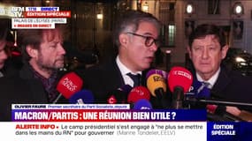 "Le sentiment que les choses ont avancé": Olivier Faure (PS) propose au gouvernement de renoncer au 49.3 en échange d'une non-censure des oppositions