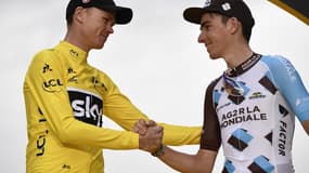 Froome et Bardet sur le podium