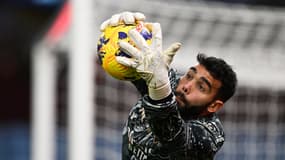 David Raya avant le match entre Arsenal et Aston Villa, le 9 décembre 2023.
