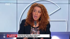 #Macron - "Ce débat n'avait et n'a aucun sens. C'est un bavardage de journalistes ! C'est parler de la pluie et du beau temps". @fatimaxx #GGRMC