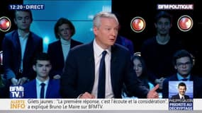 Carburants: pour Bruno Le Maire, la France "doit se libérer des énergies fossiles pour ne pas être le jouet des négociations entre Trump et l'Opep"