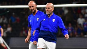 Christophe Dugarry et Zinedine Zidane