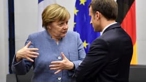 Emmanuel Macron et Angela Merkel le 15 novembre 