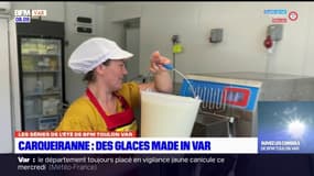 Des glaces artisanale made in Var préparées à Carqueiranne