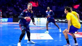 Luka Karabatic lors de France-Brésil, le 6 janvier 2024.