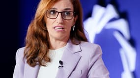 La ministre espagnole de la Santé Mónica García Gómez, au Sommet annuel Concordian à New York.
