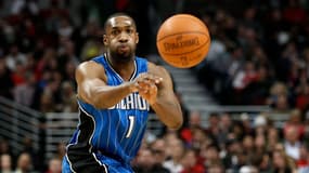 Gilbert Arenas lors d'un match de NBA avec le Orlando Magic contre les Chicago Bulls (90-99), le 28 janvier 2011