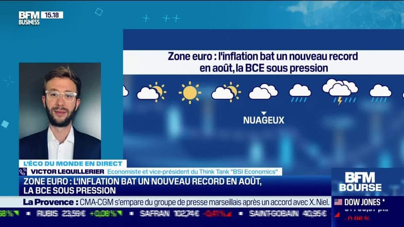 Victor Lequillerier (BSI Economics): L'inflation dans la zone euro a battu un nouveau record - 31/08