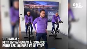 Tottenham : Petit entraînement à distance entre les joueurs et le staff