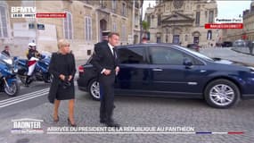 Panthéonisation de Robert Badinter: les images de l'arrivée d'Emmanuel et Brigitte Macron