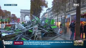 "Gilets jaunes" à Paris: D''importantes pertes financières pour les commerçants des Champs-Elysées