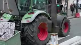 Salon de l'agriculture: Un premier convoi arrive sur Paris pour maintenir la pression