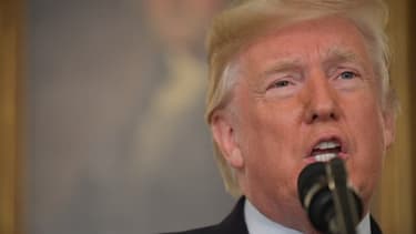 Donald Trump lors de son allocution le 2 octobre 2017.