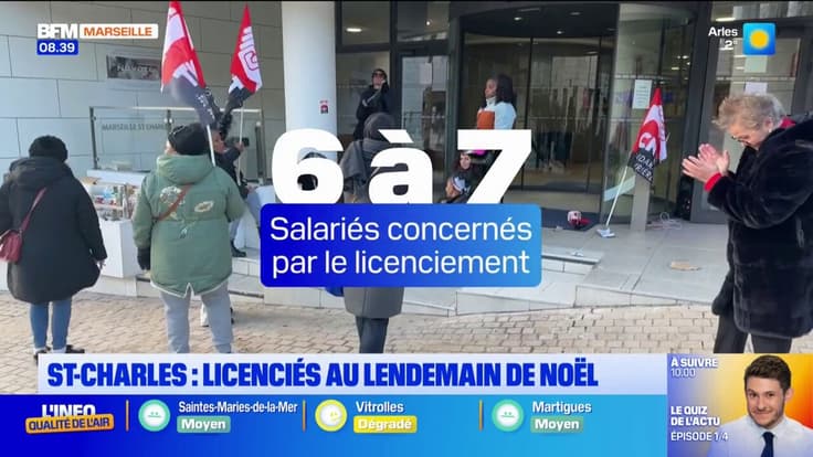 Saint-Charles : des salariés d'un hôtel licenciés le lendemain de Noël