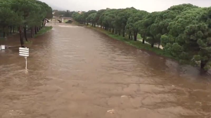 EN VIDÉO - Tempête "Gloria": l'eau monte dans les Pyrénées-Orientales et l'Aude