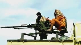 Des combattants jihadistes filmés par une télévision arabe, en Syrie. (photo d'illustration)