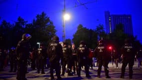 La police à Chemnitz le 1er septembre