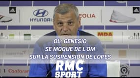 OL: Genesio se moque de l'OM sur la suspension de Lopes
