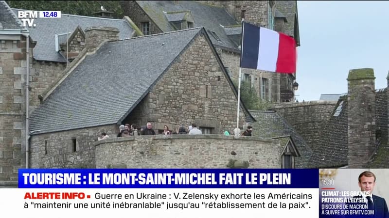 Le Mont-Saint-Michel a fait le plein de touristes pendant les vacances de la Toussaint