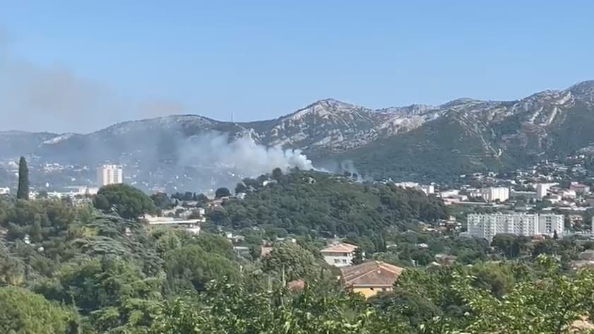 Un important incendie s'est déclaré dans le quartier de Saint-Menet, à Marseille, le 2 juillet 2025. Un important incendie s'est déclaré dans le quartier de Saint-Menet, à Marseille, le 2 juillet 2025.