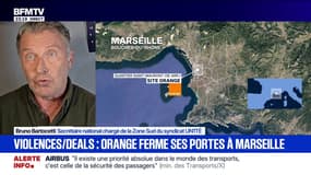 Orange ferme un site à cause de l'insécurité: "Sans effectifs, on ne pourra pas quadriller Marseille et les endroits très sensibles", assure Bruno Bartocetti (syndicat UNITÉ) 