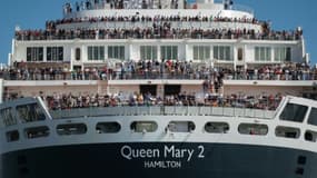 Plus de treize ans après avoir quitté son berceau de construction, le prestigieux Queen Mary 2 revient à Saint-Nazaire, le 24 juin 2017