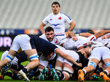 Antoine Dupont avec le XV de France
