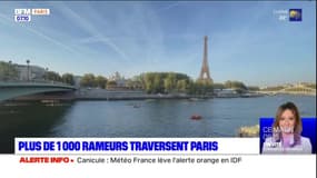 Plus de 1000 rameurs traversent Paris