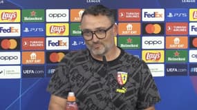 Franck Haise en conférence de presse, le 19 septembre 2023