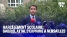 Harcèlement scolaire: Gabriel Attal s'exprime au rectorat de Versailles 