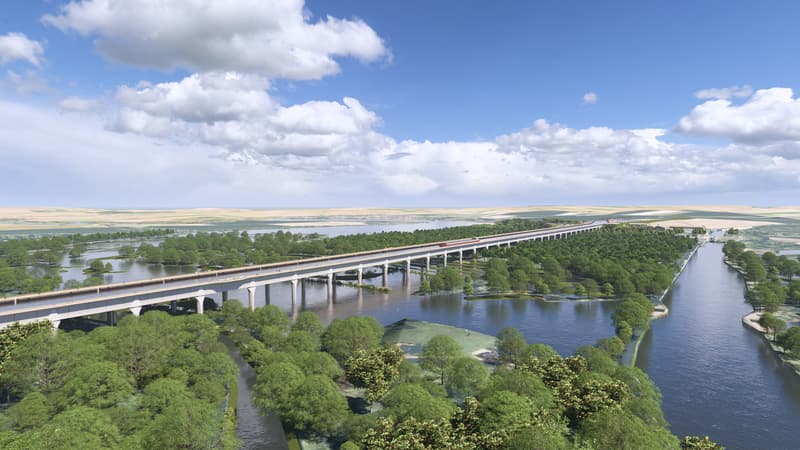 Il devra faire passer des péniches de 185 mètres de long entre Paris et le Nord de l'Europe: le projet spectaculaire de plus long aqueduc d'Europe se dévoile dans la Somme