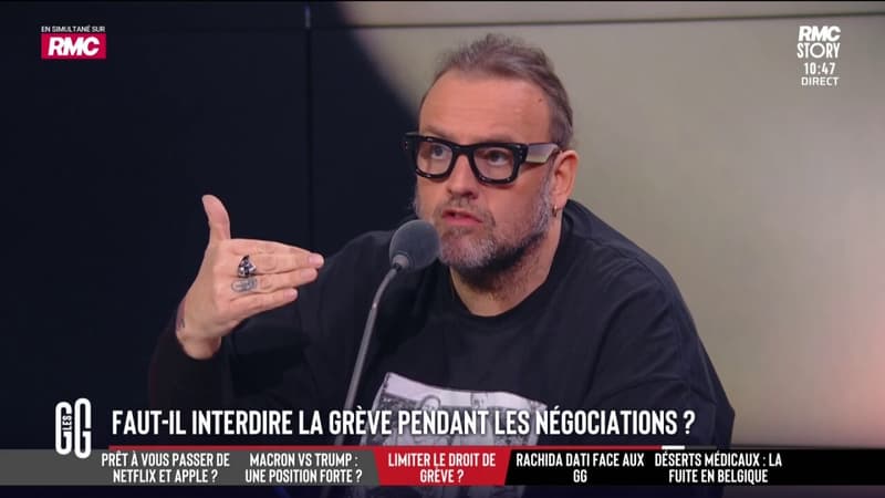 Faut-il limiter le droit de grève? "C'est un outil, pas une finalité", rappelle Bruno Poncet