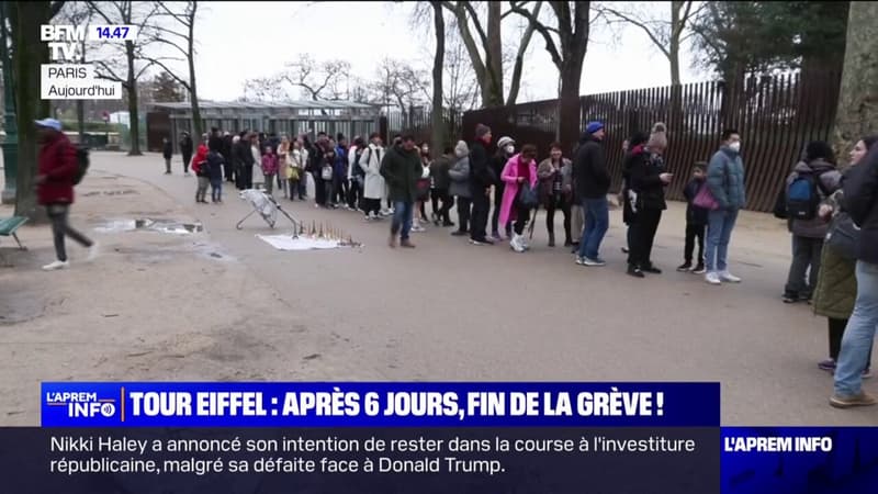 La Tour Eiffel rouvre ses portes ce dimanche après une grève de 6 jours