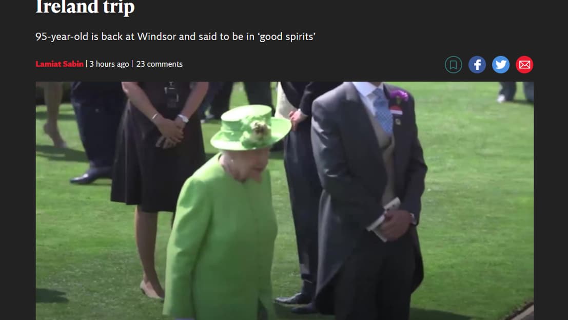 L'article de The Independant consacré au sujet