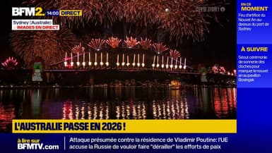 L'Australie célèbre le passage à l'année 2026, les images du feu d'artifice