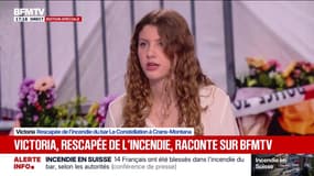 "Il y a des moments où je suis dans des instants de déni": "Victoria, rescapée de l'incendie en Suisse, raconte le soir du drame sur BFMTV