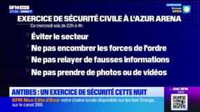 Antibes : un exercice de sécurité civile à l'Azur Arena ce mercredi soir