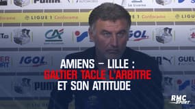 Amiens – Lille : Galtier tacle l’arbitre et son attitude 