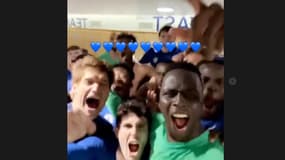 Edouard Mendy et ses partenaires de Chelsea fêtent la qualif pour la finale de la Ligue des champions
