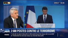 BFM Story: Plan Valls: 2680 postes seront créés pour lutter contre le terrorisme - 21/01