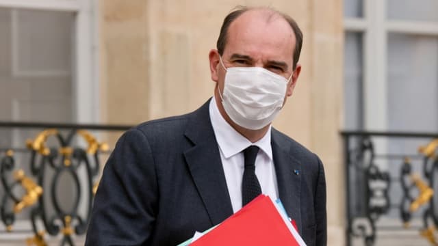 Jean Castex à l'Elysée, le 28 avril 2021