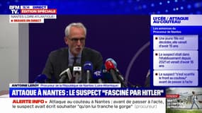 Attaque au couteau à Nantes: le suspect avait une "certaine fascination pour Hitler", affirme le procureur