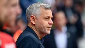 Bruno Génésio lors de Rennes-Angers, le 30 avril.